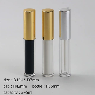 16.4圆形铝塑管3ml~5ml假睫毛胶水瓶定制铝盖透明瓶注塑厚壁眼线