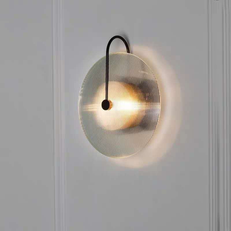 Postmodern originality Glass a living room Wall lamp designer Art Bedside bedroom sofa Background wall Open House Wall lamp