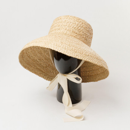 Unisex Simple Style Solid Color Crimping Straw Hat display picture 5