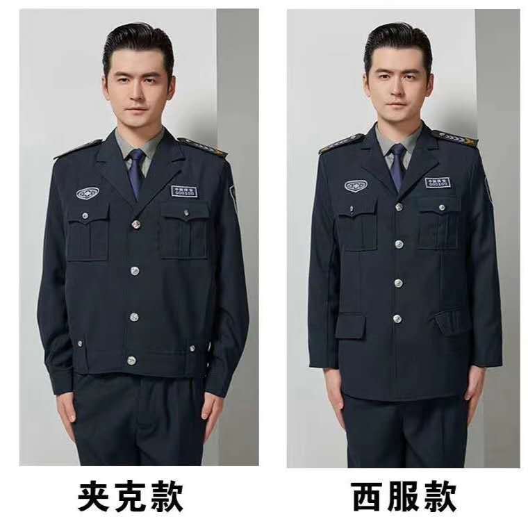 厂家直销2011新式保安服夹克工作服西服墨绿色保安服常服|ms