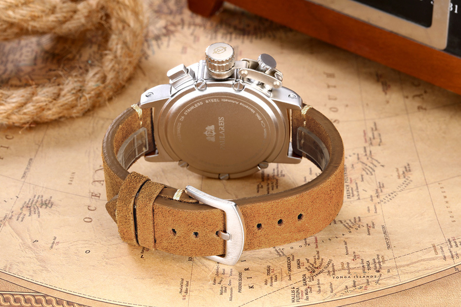 Automatic Mechanical Men's Watch With Luminous Rose Gold Case_voghion.com