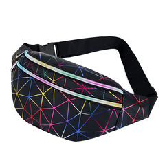 2023 New Sport Waist Bag Waterproof Phone Bag Korean Style Fashion Waist Bag Large Capacity Waist Bag Laser Waist Bag Chest Bag