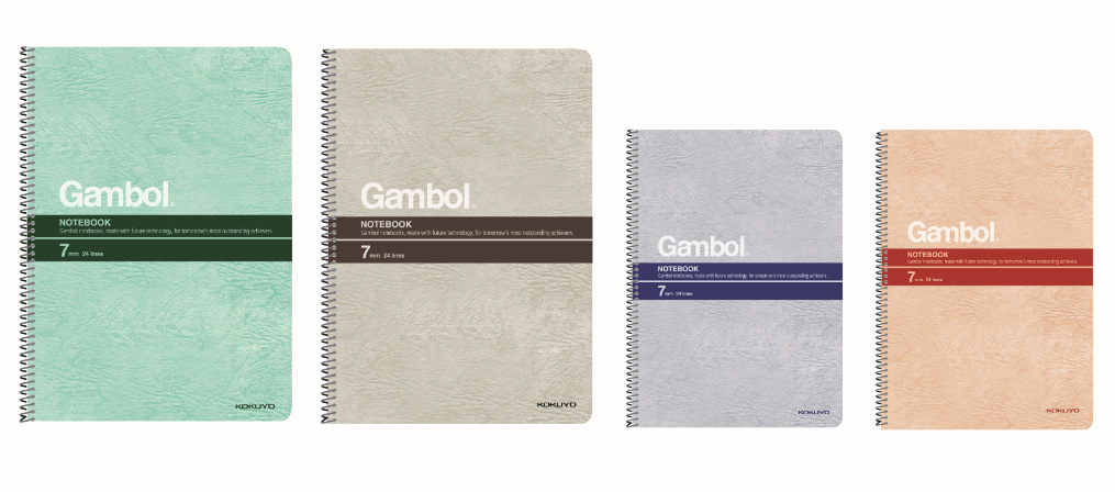 Gambol渡边S6507螺旋装订B5/50页 线圈软皮抄本记事本 侧翻笔记本