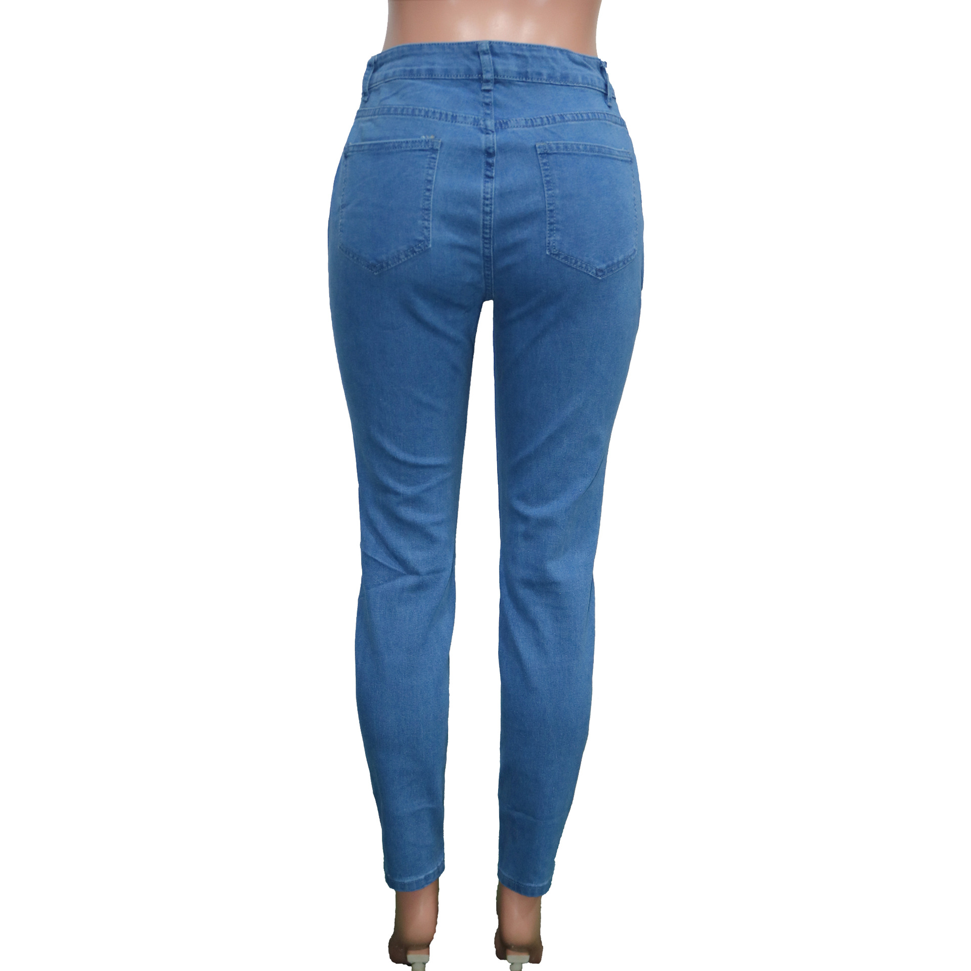 Wholesale Ripped Women Letter Jeans