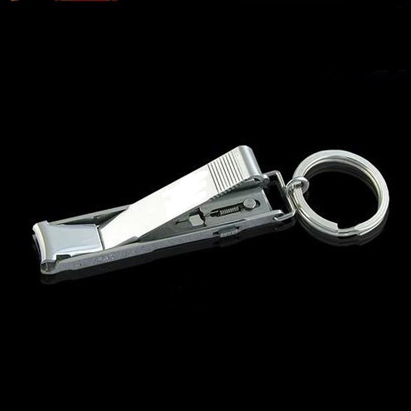 不锈钢折叠便携迷你指甲刀指甲剪 指甲钳 钥匙圈|ms