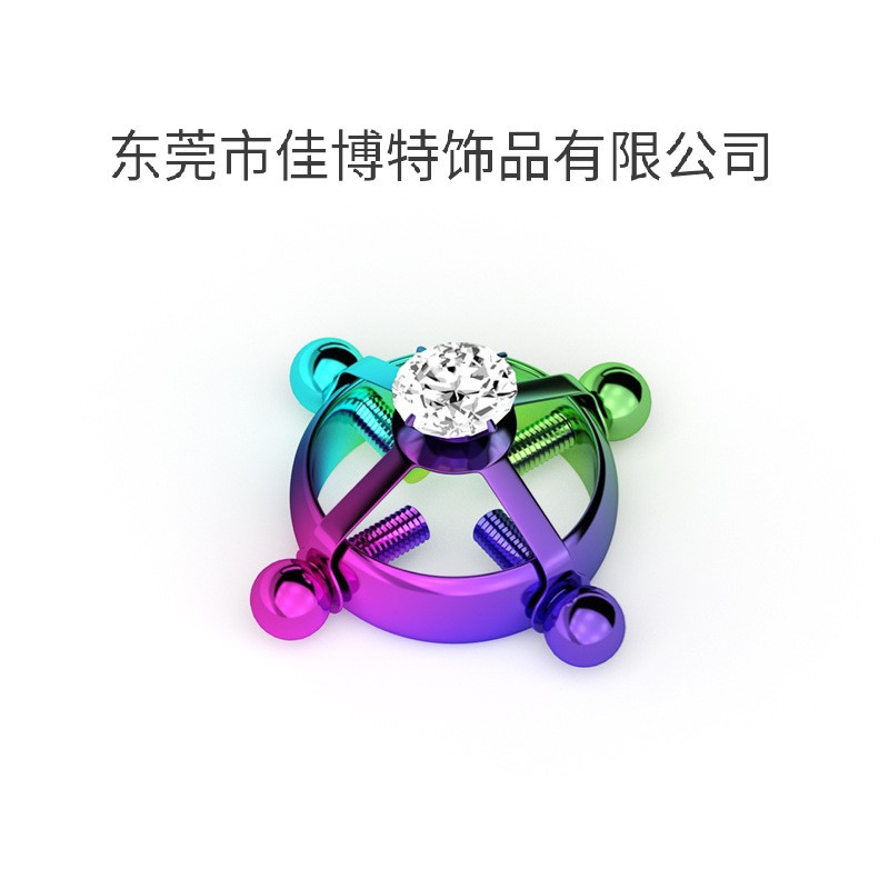 Anillo de pecho de Zircon de acero inoxidable 2023 nuevo anti-alergia sin anillo de pecho de perforación anillo de pecho multi-estilo de Venta caliente