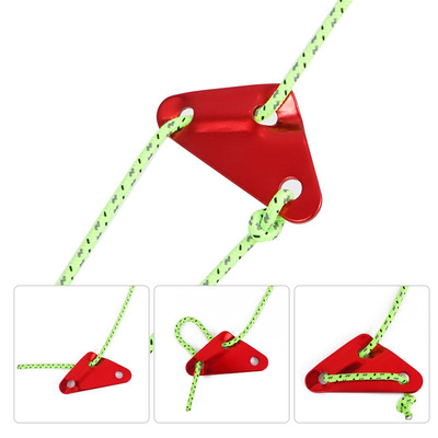 outdoors trumpet Triangle Button aluminium alloy Shengkou Tent Atrium Drawstring parts adjust Wind Stopper thickening