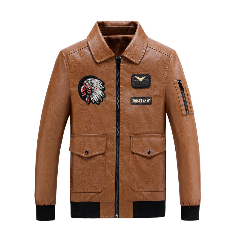 The Mainly Recommends One-Piece Drop-Shipping Thin Men's Spring & Fall Leather Jacket 1U Jacket Casual Jacket Cross-Border Plus Size Leather Jacket Trendy The Mainly Recommends One-Piece Drop-Shipping Thin Men's Spring & Fall Leather Jacket 1U Jacket Casual Jacket Cross-Border Plus Size Leather Jacket Trendy
