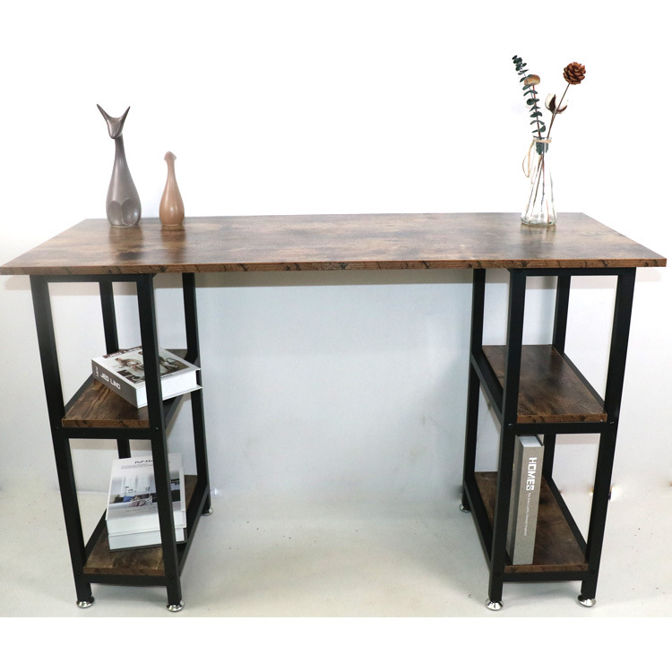 厂家直销办公桌简约现代带层架电脑桌颜色可选家用学习桌写字桌