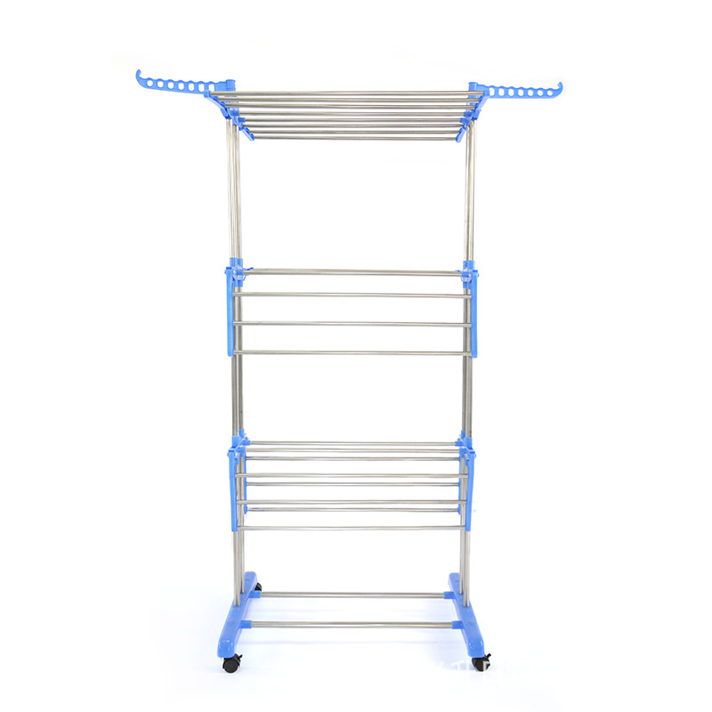 New outdoor drying rack with wheels can retractable and dry clothes…