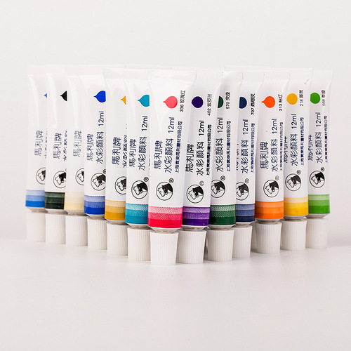 Marley watercolor single pigment 21 watercolor pigment 24 colors 12ml single color watercolor paint aluminum tube