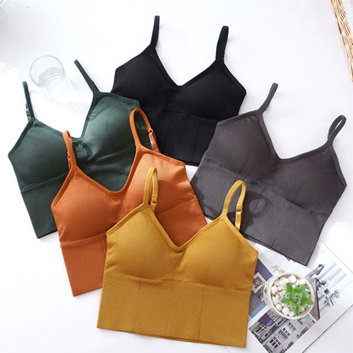 Kaka U-shaped beautiful back small sling Internet celebrity belly vest women's summer inner wear with chest padding