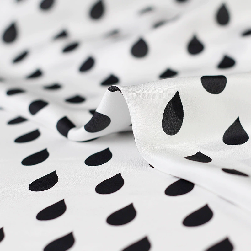 White silk black cloth, dress
