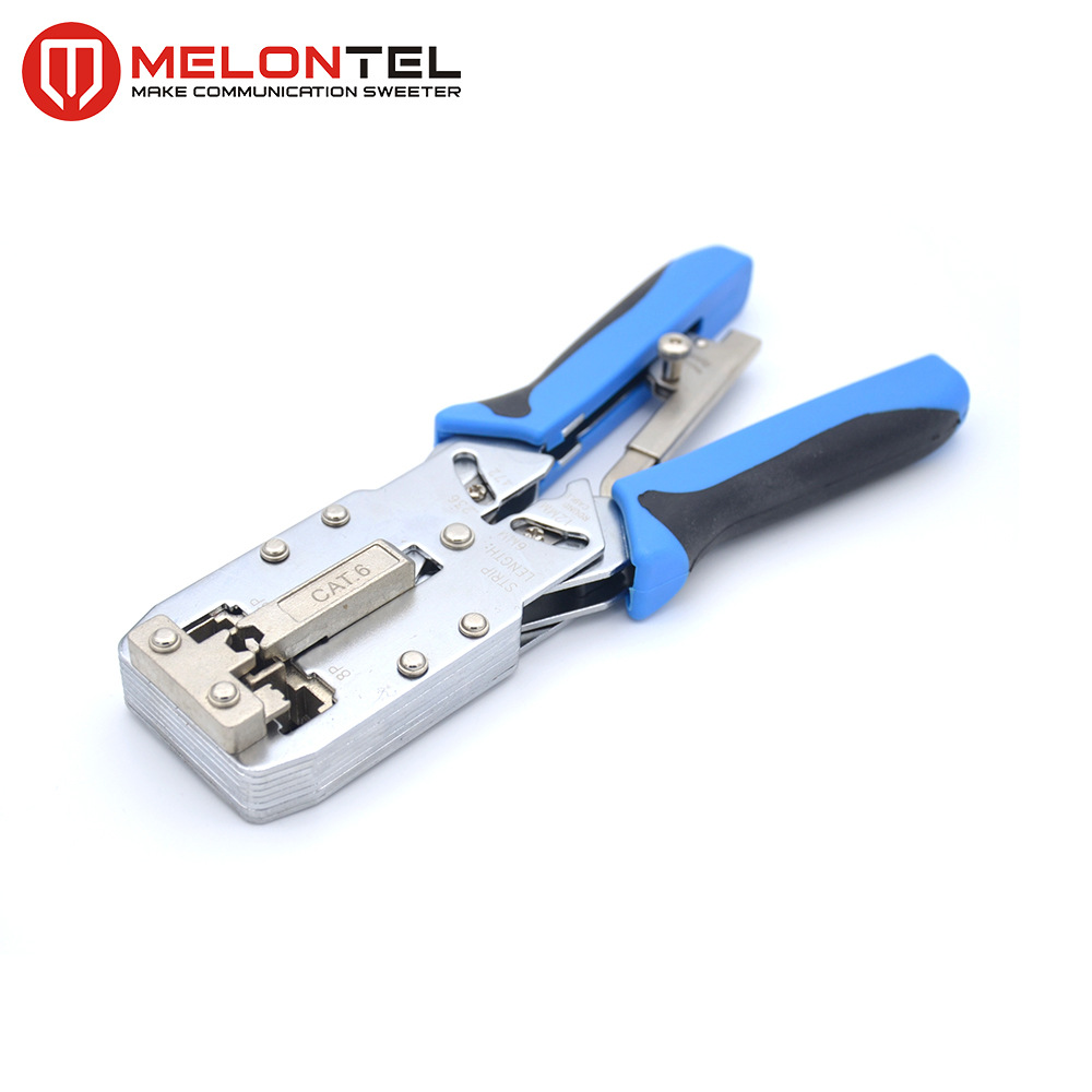 MT-8106R 高品质4P6P8PAMP型模块挤压工具RJ45钳棘轮式压线钳