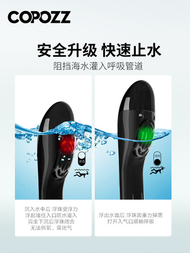 COPOZZ Snorkeling Gear: Full-Face Snorkel Mask with Dry Top Snorkel for Kids and Adults