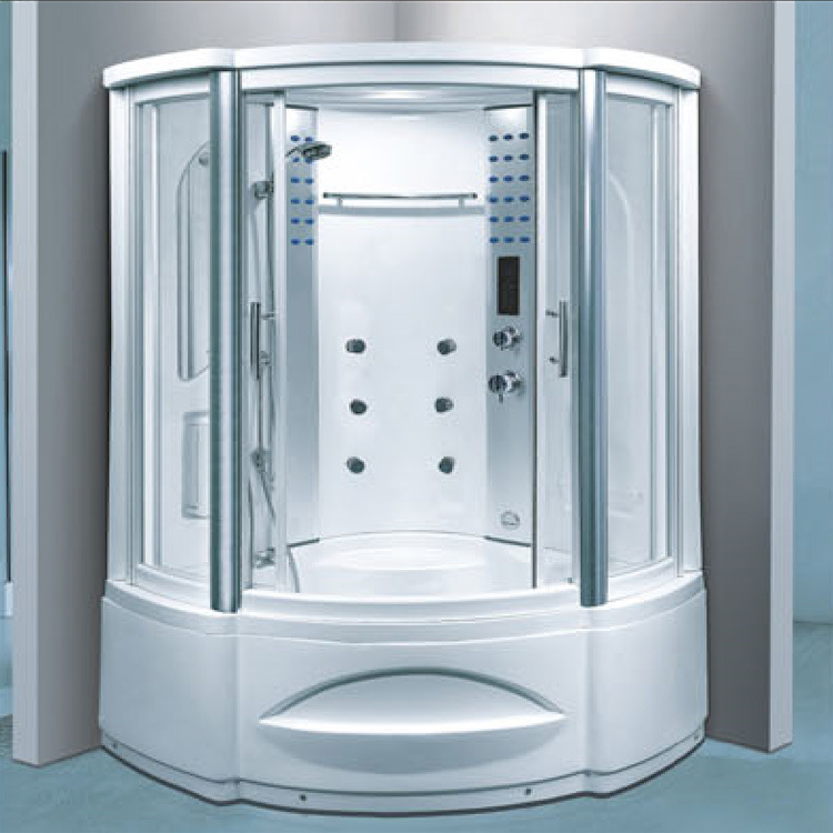 Aowo baño ducha de vapor 1230*1230*2150mm acrílico bañera con ducha sala de vapor