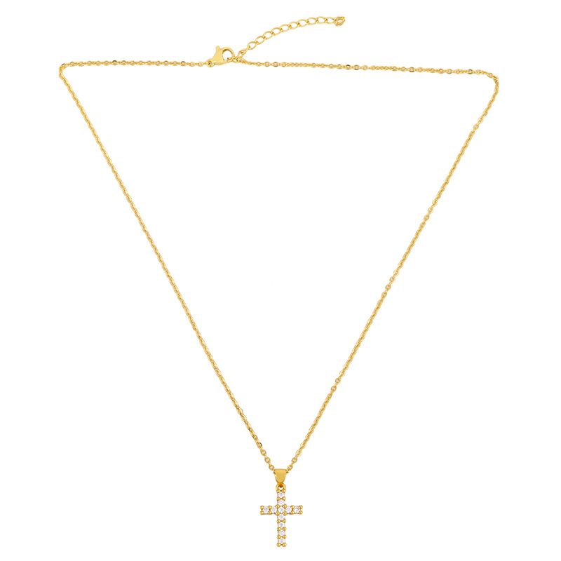 explosion models jewelry diamond cross necklace love lock pendant necklace choker jewelry wholesale 