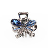 Crystal, crab pin, bangs, metal hairgrip, European style, simple and elegant design