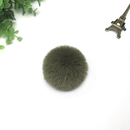 Cross-border exclusive imitation rabbit fur pom-poms, plush pom-poms, faux fur pom-poms for clothing, hats, accessories, pom-poms, artificial pom-poms, wholesale