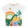Summer short sleeve T-shirt suitable for men and women, children's jacket for leisure, dinosaur, wholesale, oversize