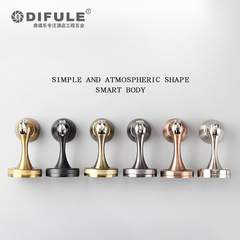 Factory direct sales strong magnetic door zinc alloy black door suction door top bathroom waterproof door stop bedroom anti-collision door collision