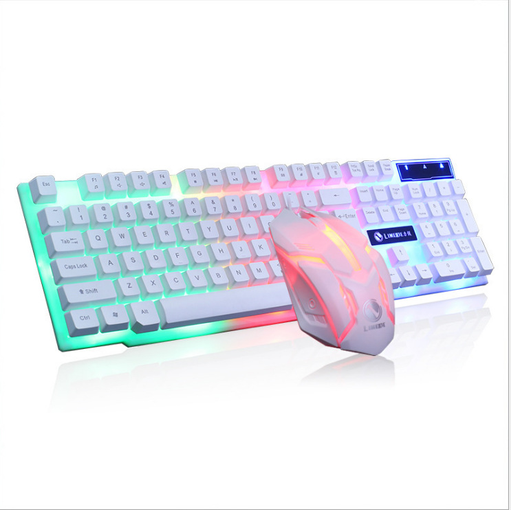 GTX300 Gaming CF LOL Gaming Keyboard Mouse Glowing Set