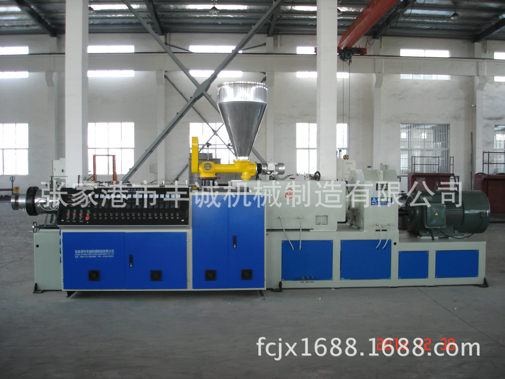 PVC通讯管材生产线 PVC异型材挤出生产线 132双螺杆管材挤出机