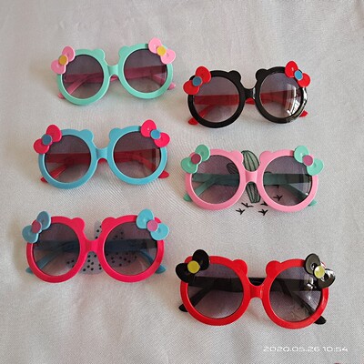 2020兒童新款太陽鏡卡通蝴蝶結男女寶寶墨鏡小朋友眼鏡潮兒童眼鏡