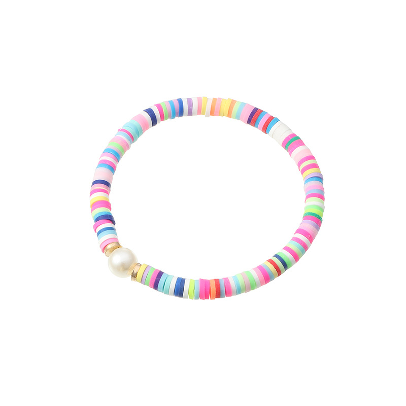 New Fashion Handmade Beaded All-match Color Soft Ceramic Bracelet For Women display picture 3