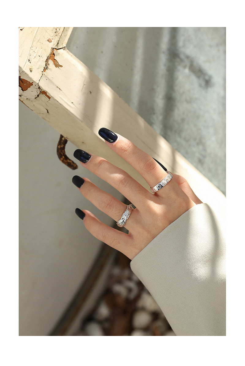 Simple Style Geometric Sterling Silver Plating Rings