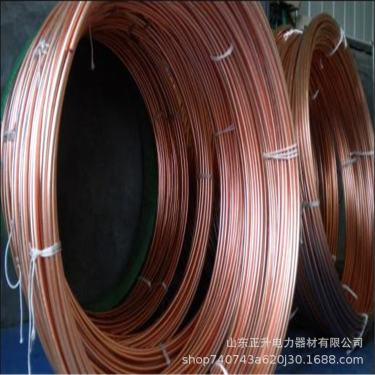 厂家批发铜包钢扁铁 铜件镀锡 低压接地线