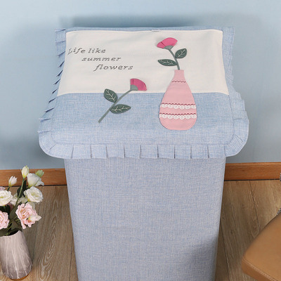 波轮洗衣机罩 布艺田园 上开盖防尘洗衣机罩漫笛儿厂家直销