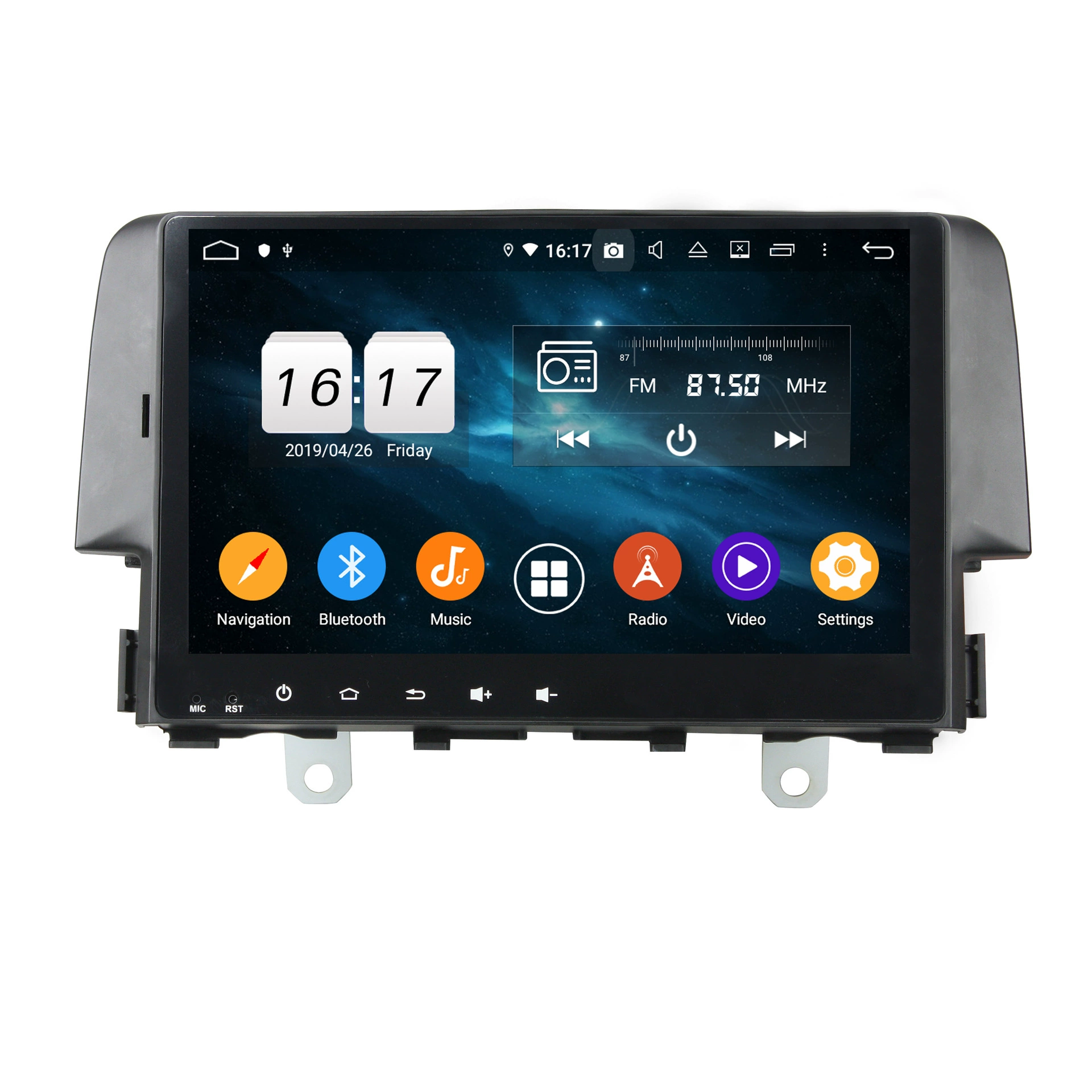 Подходящий для Honda Civic 2016 Android 10 4+64G прямые продажи специальный автомобиль навигация