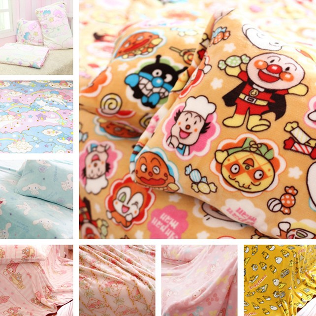 卡通可爱空调毯 枕套 冬天可当床垫 午睡毯办公室汽车可用 多款入|ru