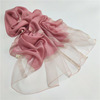 Colored silk woolen scarf, cloak, 2022 collection, Korean style, sun protection