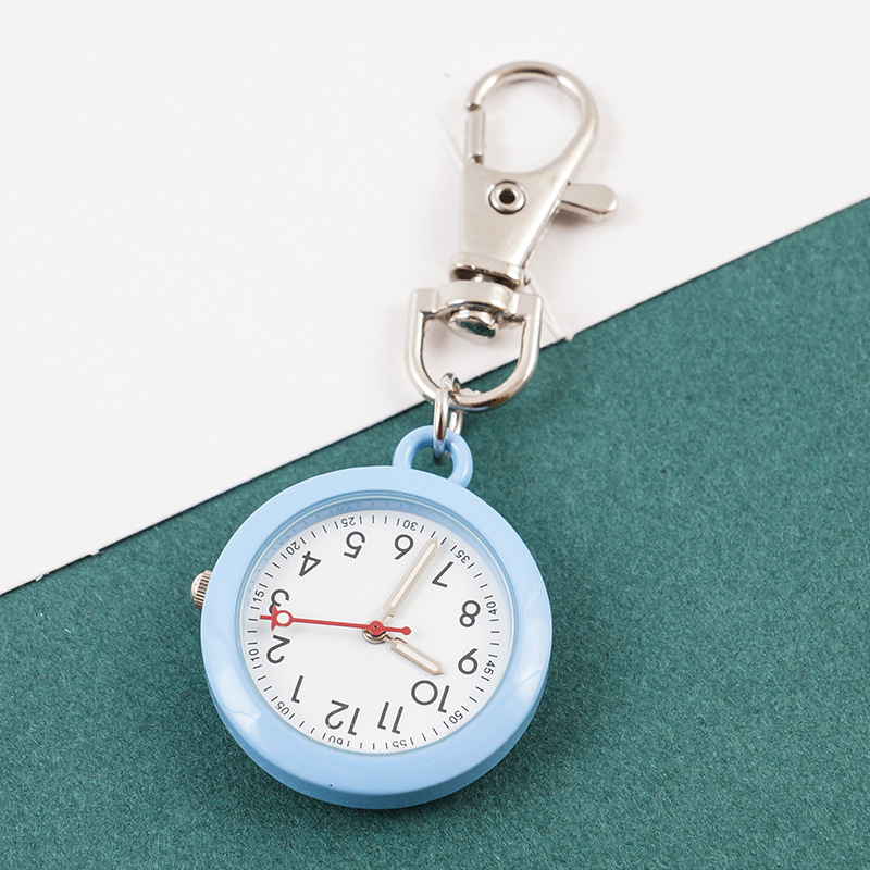 Nuevo reloj de enfermera del fabricante examen de las mujeres reloj de cuarzo lindo reloj colgante de médico estudiante femenina reloj de bolsillo con clip en el pecho