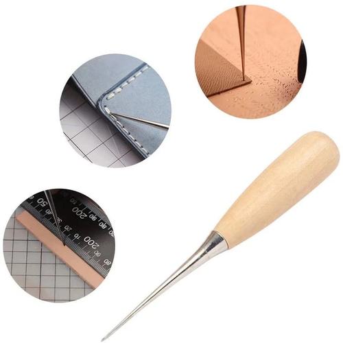 diy leather craft tool set hand sewing leather tool set leather goods leather art awl canvas thread needle