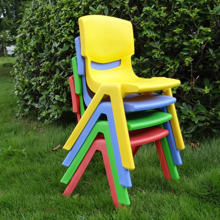 Learning table and chair children's back table and chair, kindergarten plastic chair desk chair
