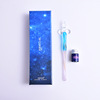 Glossy starry sky, crystal, stationery, pen, Birthday gift