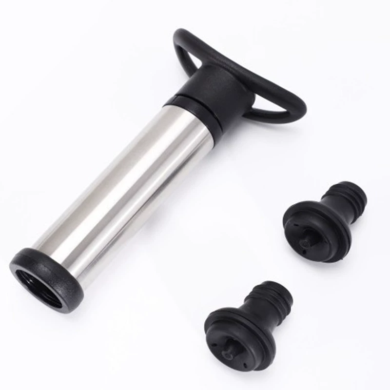 Vacuum wine bottle, silicone bottle stopper stainless steel