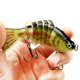 Large hard 7 segments minnow lure bait