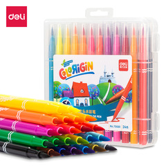 Reliable water-washable fiber soft tip crayons for children and students, drawing and sketching pencils