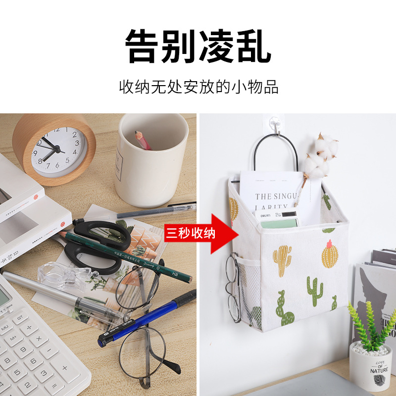 Almacenamiento directo de fábrica bolsa colgante de tela baño dormitorio pared colgando detrás de la puerta ropa bolsa colgante bolsa de almacenamiento