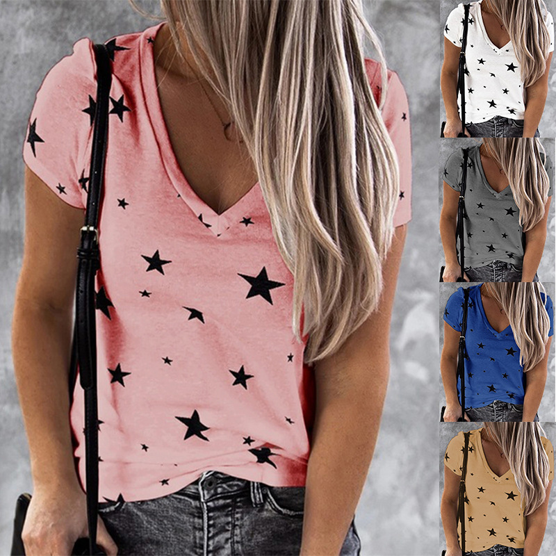 Casual V-neck Tee