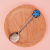 Cartoon cute children's spoon stainless steel, coffee mixing stick PVC from soft rubber, ice cream