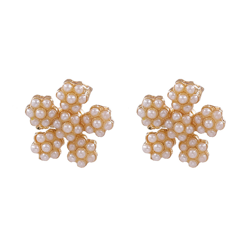 New Flower Earrings Color Diamond Earrings For Women Wholesale display picture 9