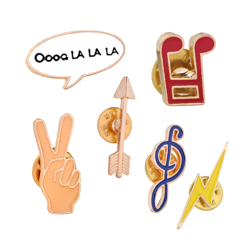 50g Weight No Inlaid Inlay Material Brooches Classification Anniversary, Business, Travel Occasion Alloy Material Geometric Pattern Unisex Gender Stoving Varnish Design Cartoon Style Style Cartoon Style Pin Geometric Alloy Stoving Varnish No Inlaid Unisex Brooches 1