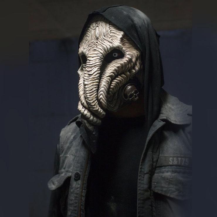 Halloween gyser spøgelse pest næb maske punk damp sorte død læge pest maske_voghion.com