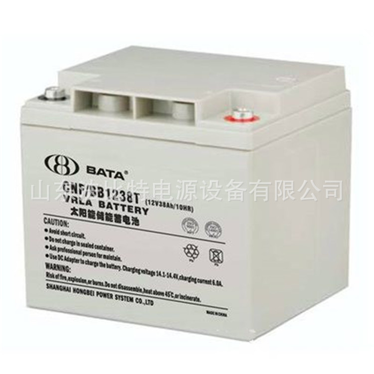 鸿贝铅酸蓄电池FM/BB1238T免维护12V38Ah质保三年 直流屏EPS