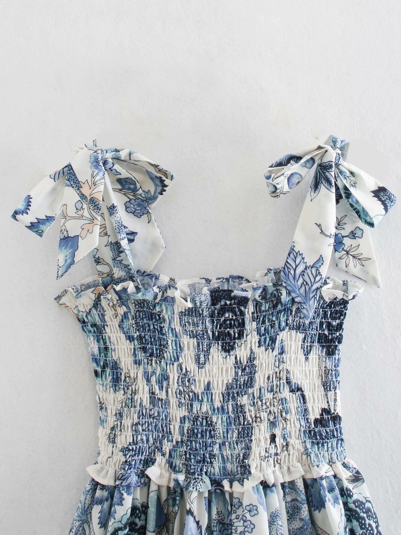bow-knot printed dress NSAM18568